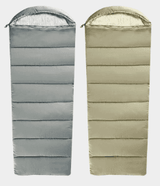 シュラフ 帯付き封筒型保温綿睡眠袋
