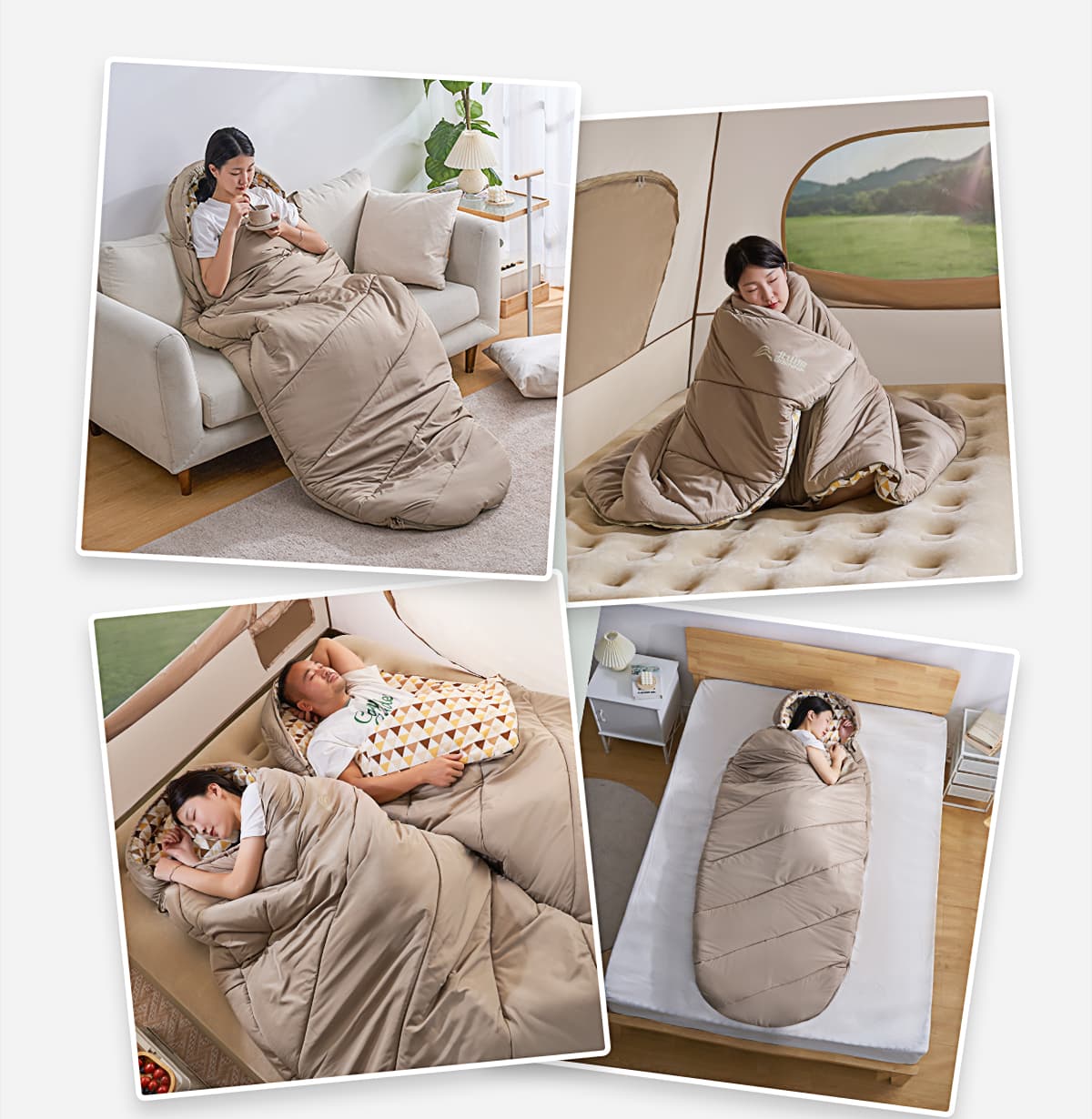 シュラフ 万能睡眠ポッド 快適おやすみシュラフ