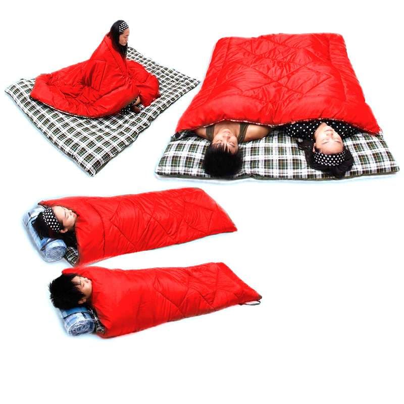 シュラフ 多目的キャンプ寝袋セット