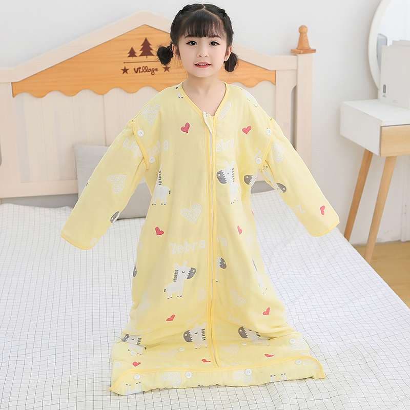 シュラフ ふわもこ寝袋 キッズスリーピング