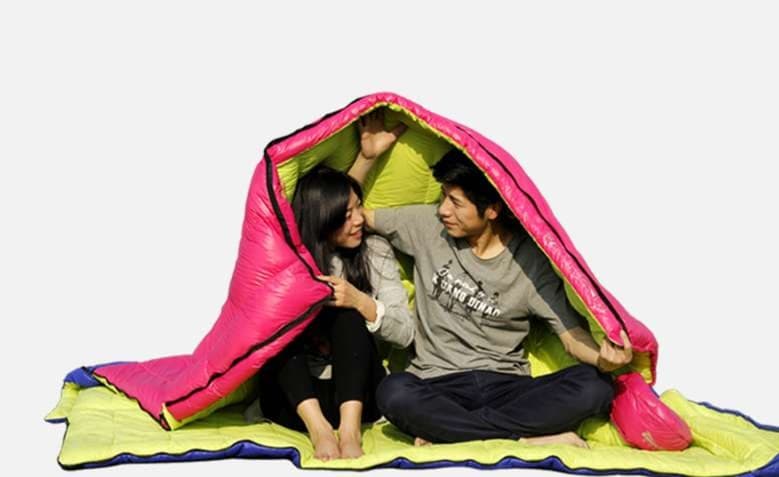 シュラフ 心地よい眠りの冒険ダブル寝袋