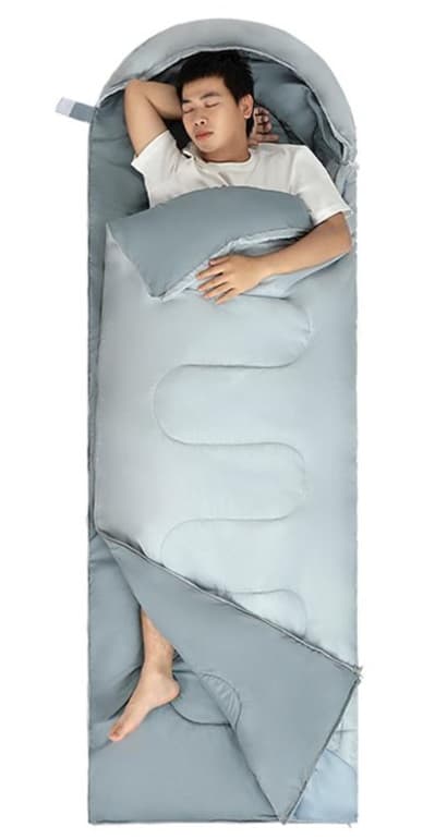 シュラフ フード付き快眠寝袋