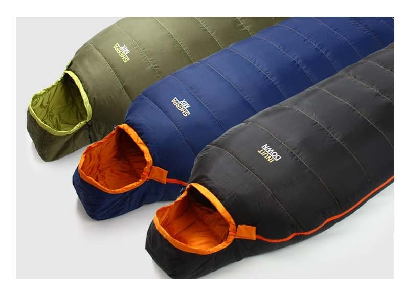 寝袋 高品質ダウン シュラフ 山岳キャンプ用寝袋