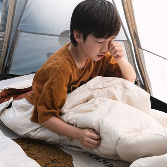 シュラフ快眠親肌綿寝袋 コンパクト