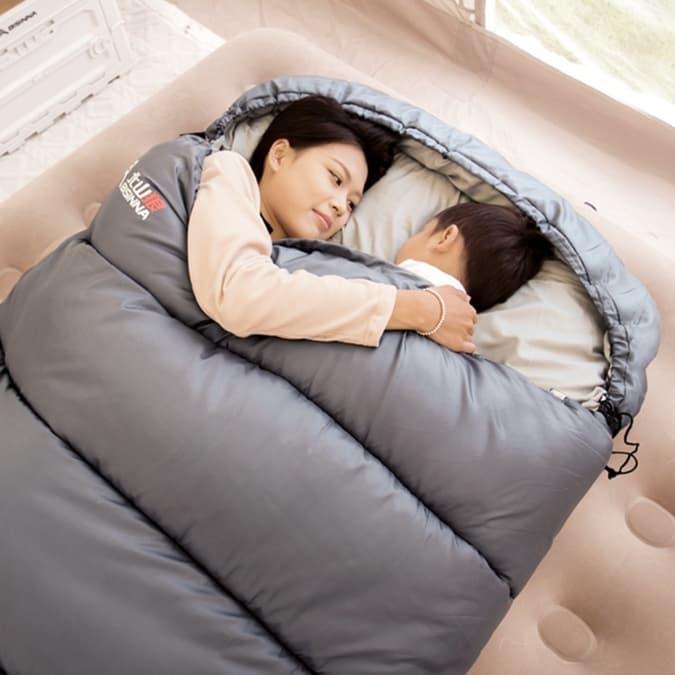 シュラフ ゆったり快眠 広々寝袋