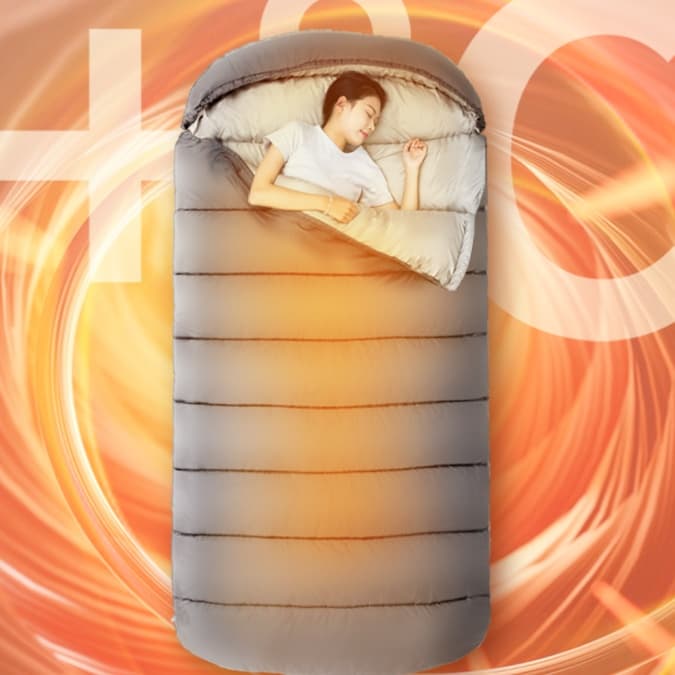 シュラフ ゆったり快眠 広々寝袋