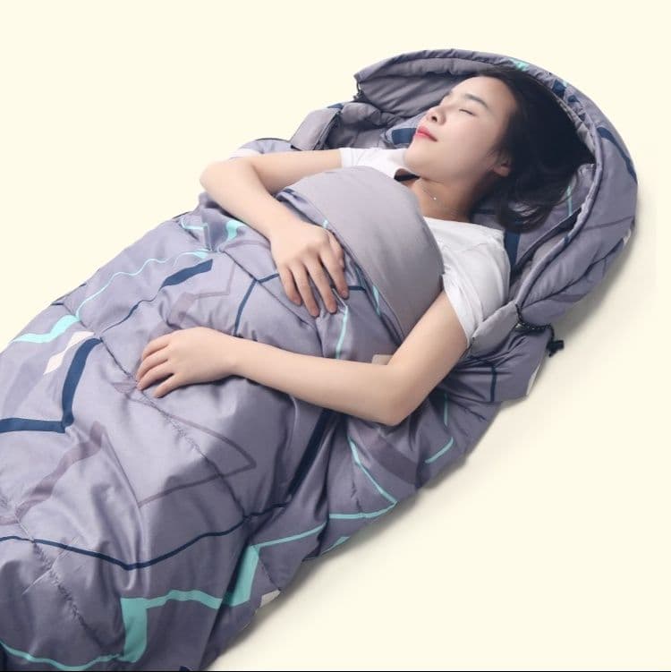 シュラフ シュラフ ゆったり快眠 足伸び寝袋