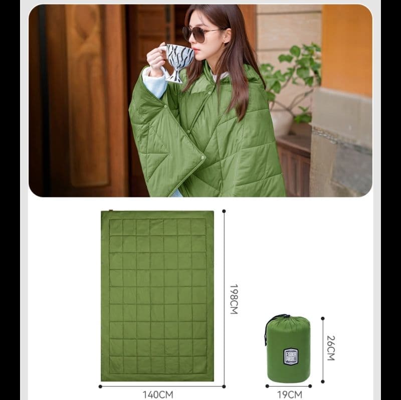 シュラフ 快適着用型寝袋