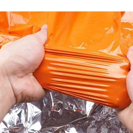 シュラフ 保温性抜群アルミ蒸着防災用緊急対応シュラフ