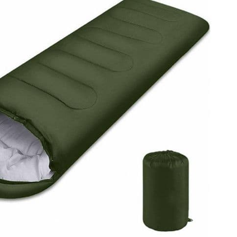 キャンプ用封筒型防湿保温シュラフ収納袋付き