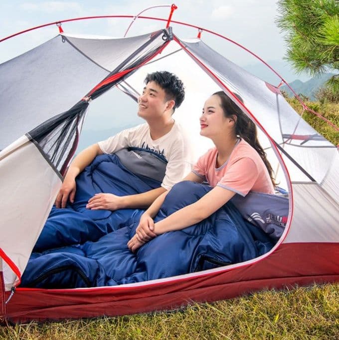 シュラフ 洗える封筒型保温シュラフ快適睡眠仕様