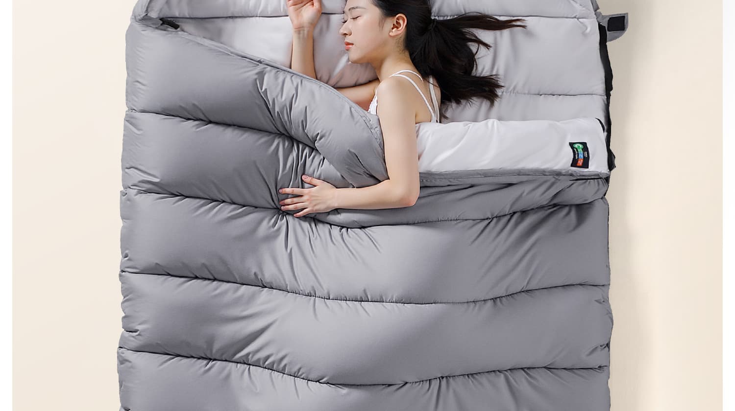 寝袋 防寒快眠 ぽかぽかシュラフ 冬用